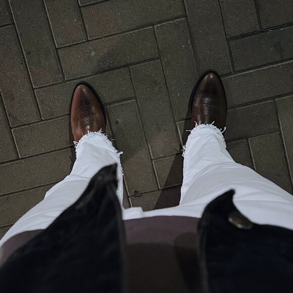 Wrangler Men's 13MWZ Cowboy Cut Original Fit Jean Frayed White 36W x 32L GUC - Picture 13 of 13